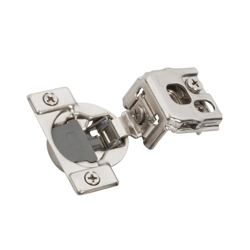 Nickel Soft Close 1-1/4 Inch Overlay Concealed Cabinet Hinge