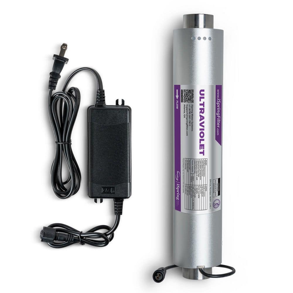 UVF50 Whole House LED UV Water Filter System, Built-in Smart Flow Sensor Switch, Mercury-Free, Long-Life LED Design