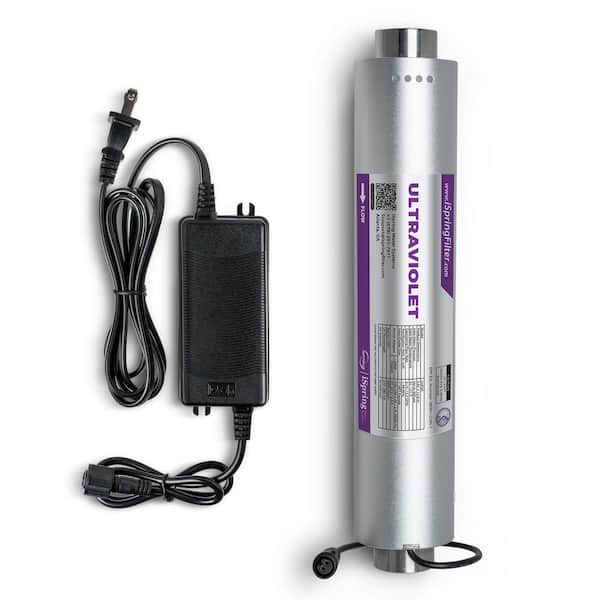 UVF50 Whole House LED UV Water Filter System, Built-in Smart Flow Sensor Switch, Mercury-Free, Long-Life LED Design