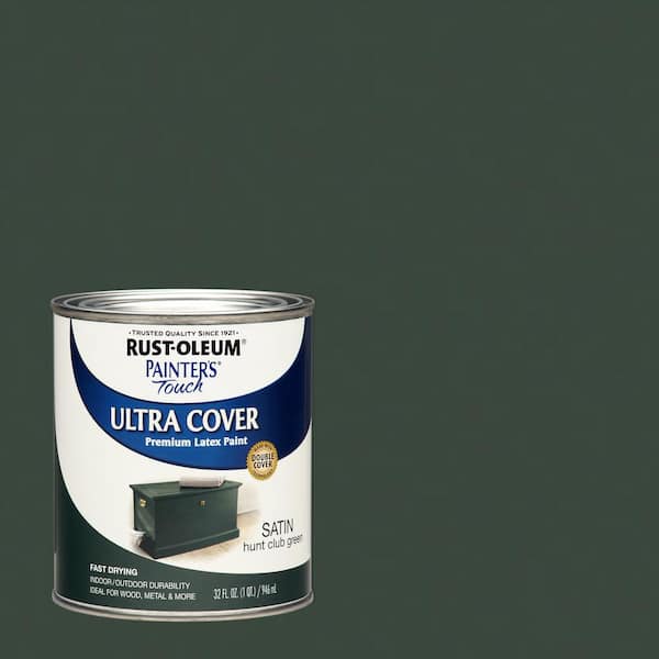 Rust-Oleum Painter's Touch 32 oz. Ultra Cover Satin Hunt Club Green General Purpose Paint (Case of 2)
