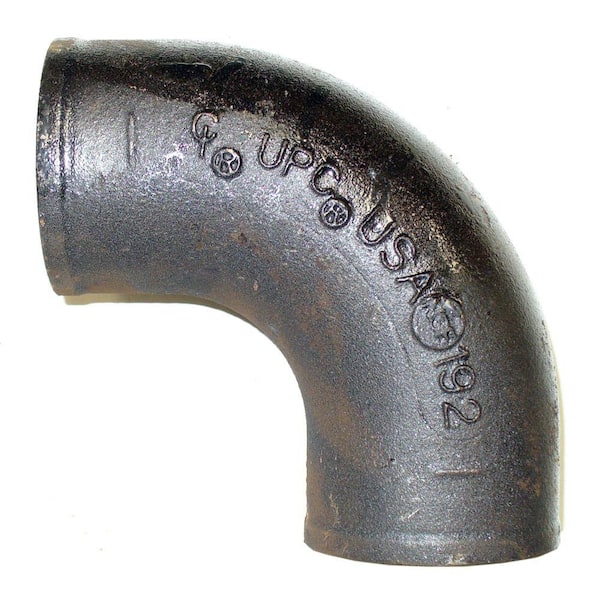 AB and I Foundry 3 in. Cast Iron 1/4 Bend