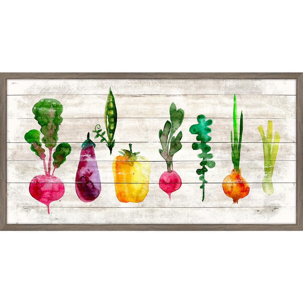 Melissa Van Hise Vibrant Veggies I Framed Giclee Veggie Art Print 34 in. x  18 in. IP16114E - The Home Depot