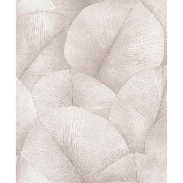 Kumano Collection Pink Textured Palm Leaf Matte Finish Non-pasted Vinyl ...