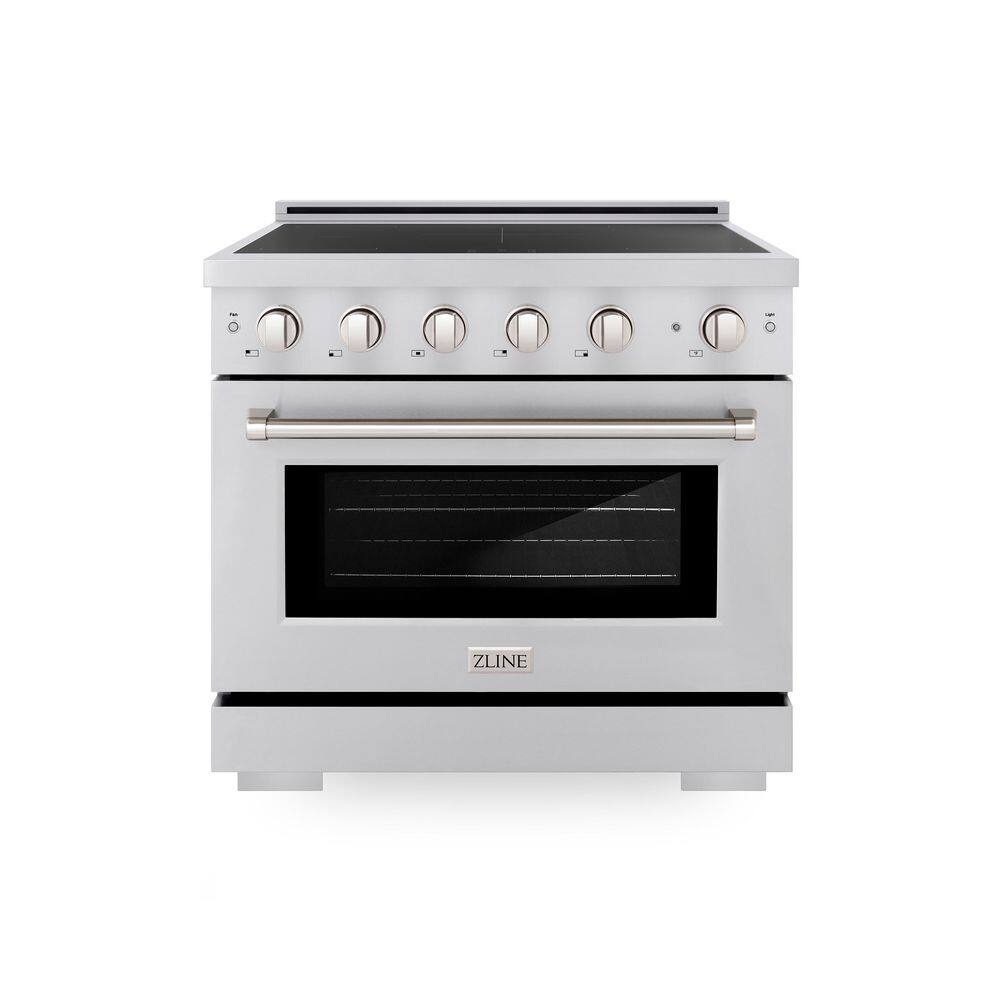 36 in. 5.2 cu. ft. Paramount Induction Range with 5 Element Cooktop and Electric Convection Oven in Stainless Steel price history on PriceWatchPro