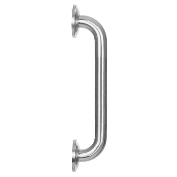 Angel Sar 12 in. Bathroom Safety Handrail, Grab Bar Wall Senior Rail Handle for Elderly Bathtubs Showers (Silver)