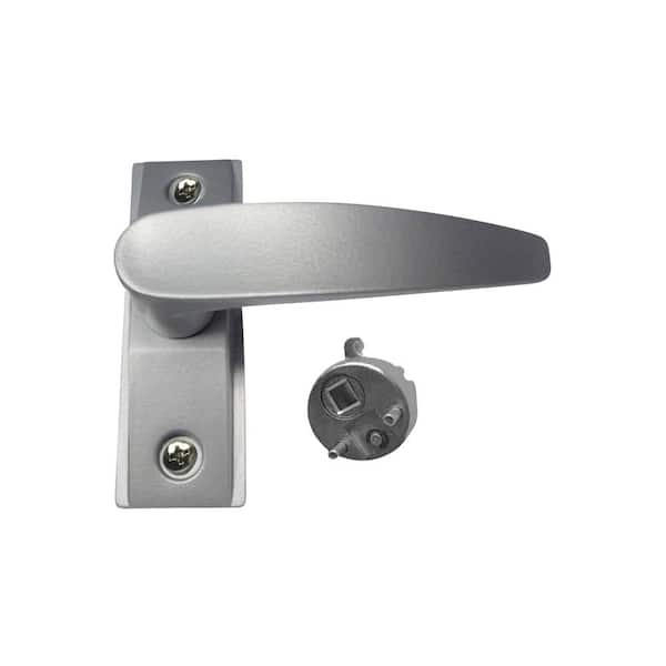 Premier Lock Aluminum Finish Commercial Door Handle Lever with Cam Plug - Right Handed