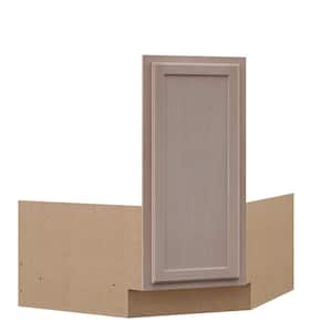36 in. W x 24 in. D x 34.5 in. H Ready to Assemble Corner Sink Base Kitchen Cabinet in Unfinished with Recessed Panel