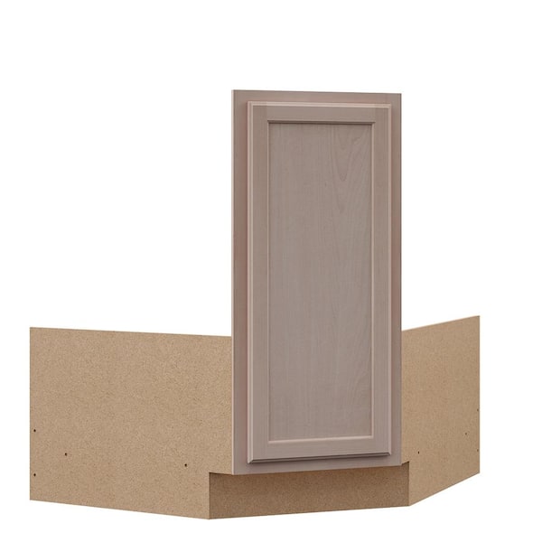 Hampton Bay 36 in. W x 24 in. D x 34.5 in. H Ready to Assemble Corner Sink Base Kitchen Cabinet in Unfinished with Recessed Panel