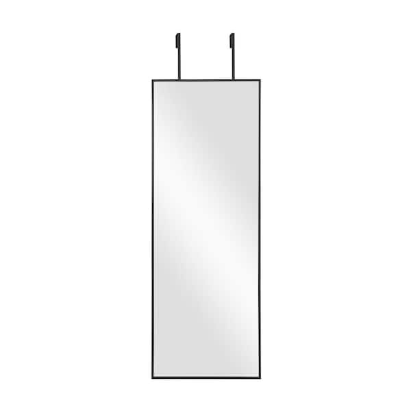 Dovelina 55 in. H x 16 in. W Modern Rectangle Metal Framed Wall Mirror Door Mirror