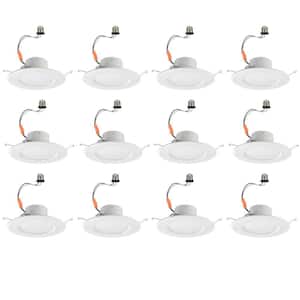5 in./6 in. Smart Adjustable CCT Integrated LED Recessed Light Trim Powered by Hubspace (12-Pack)