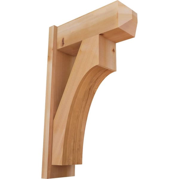 Ekena Millwork 8 in. x 32 in. x 20 in. Westlake Craftsman Smooth Western Red Cedar Outlooker