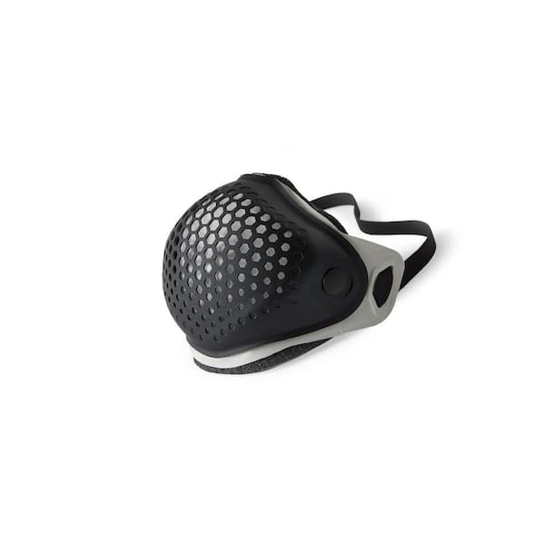 Face Mask - Grey Medium Mask with Black Cap and 2 N95 Filters