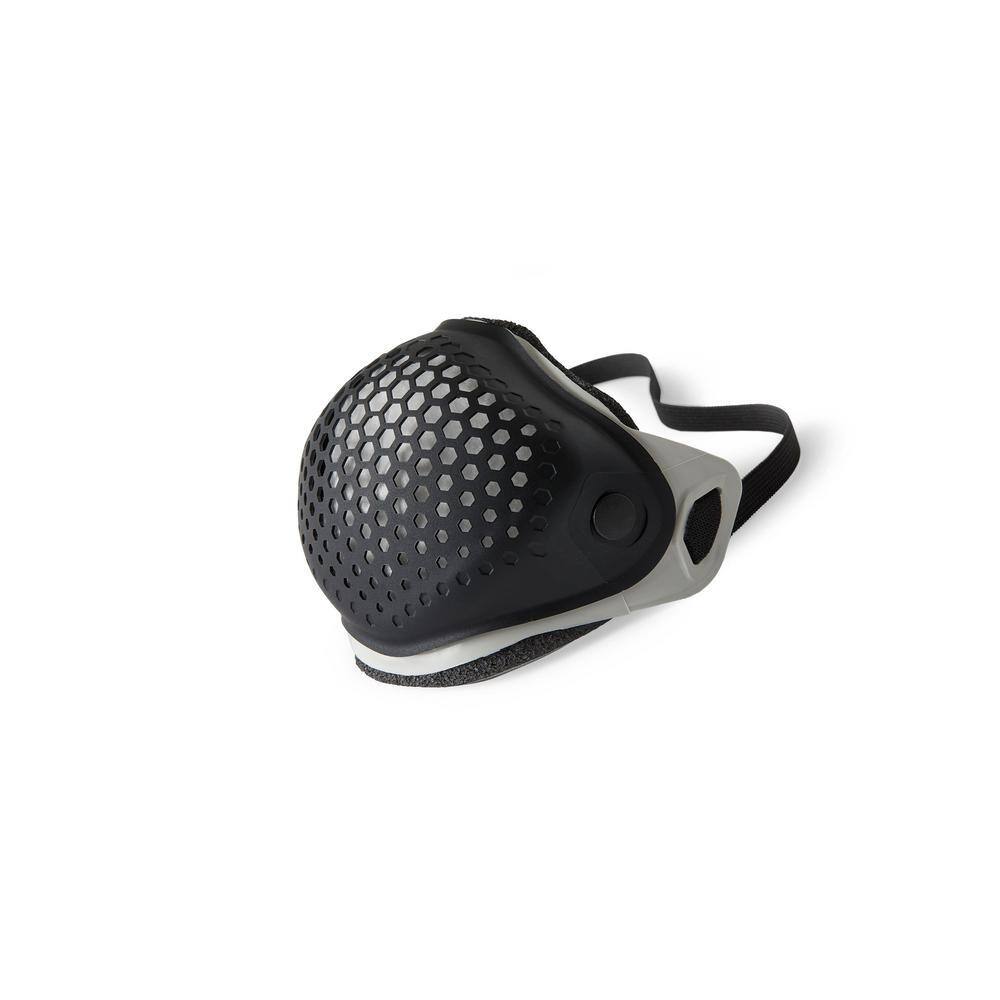 MAKANA Face Mask - Grey Medium Mask with Black Cap and 2 N95