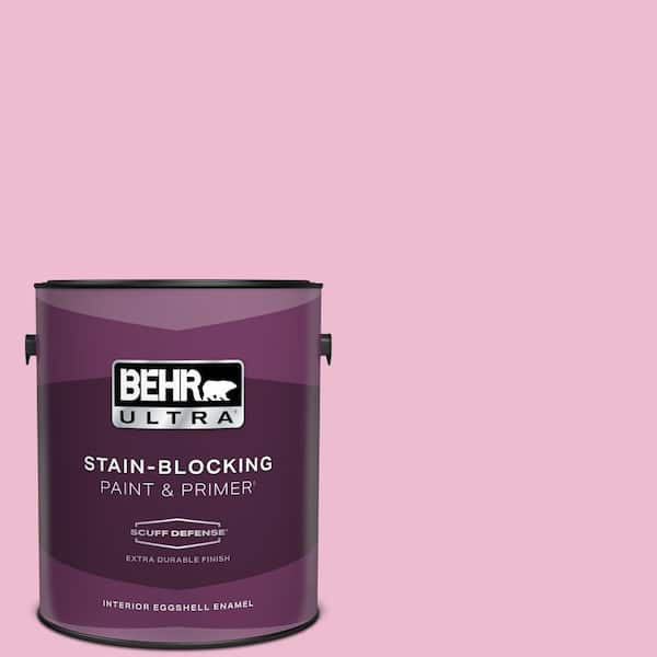 BEHR ULTRA 1 gal. #P130-2A Dainty Pink Extra Durable Eggshell Enamel Interior Paint & Primer