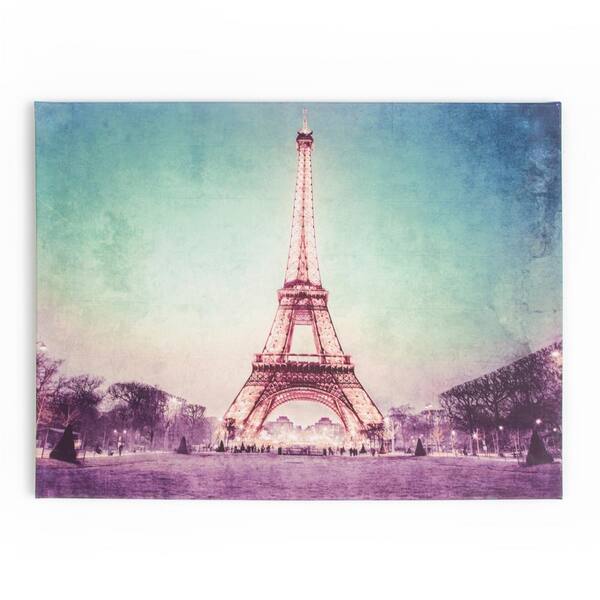 Graham & Brown 24 in. x 31 in. "Paris At Dusk" Printed Canvas Wall Art