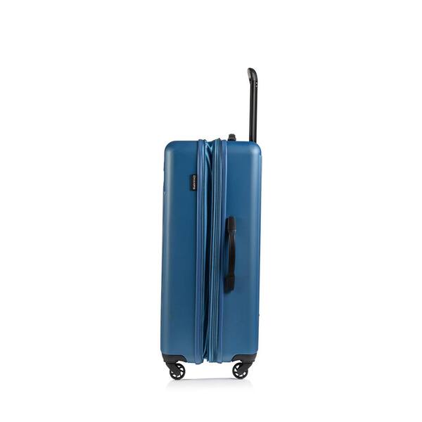 Black Navy Blue Geometric Luggage Cover - XL Travel