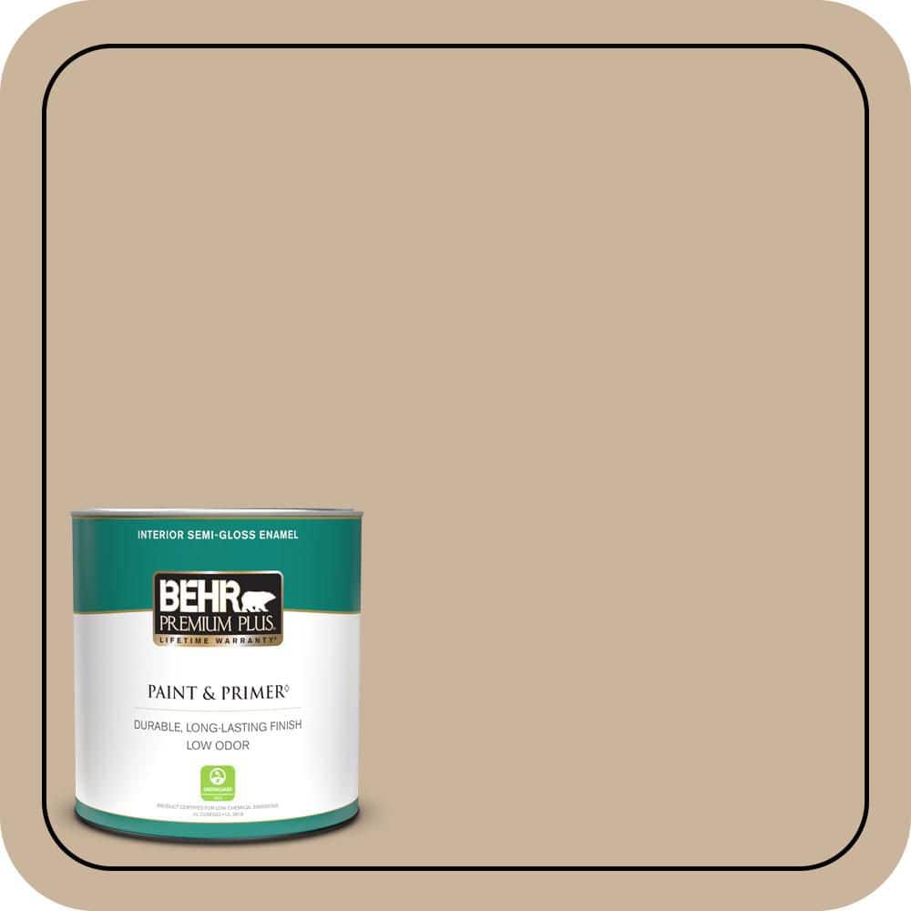 1 qt. #PPU4-07 Mushroom Bisque Semi-Gloss Enamel Low Odor Interior Paint & Primer price history on PriceWatchPro