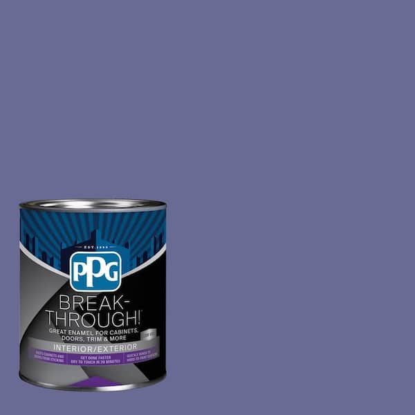 1 qt. PPG1170-6 Wild Wisteria Semi-Gloss Interior/Exterior Door, Trim and Cabinet Paint