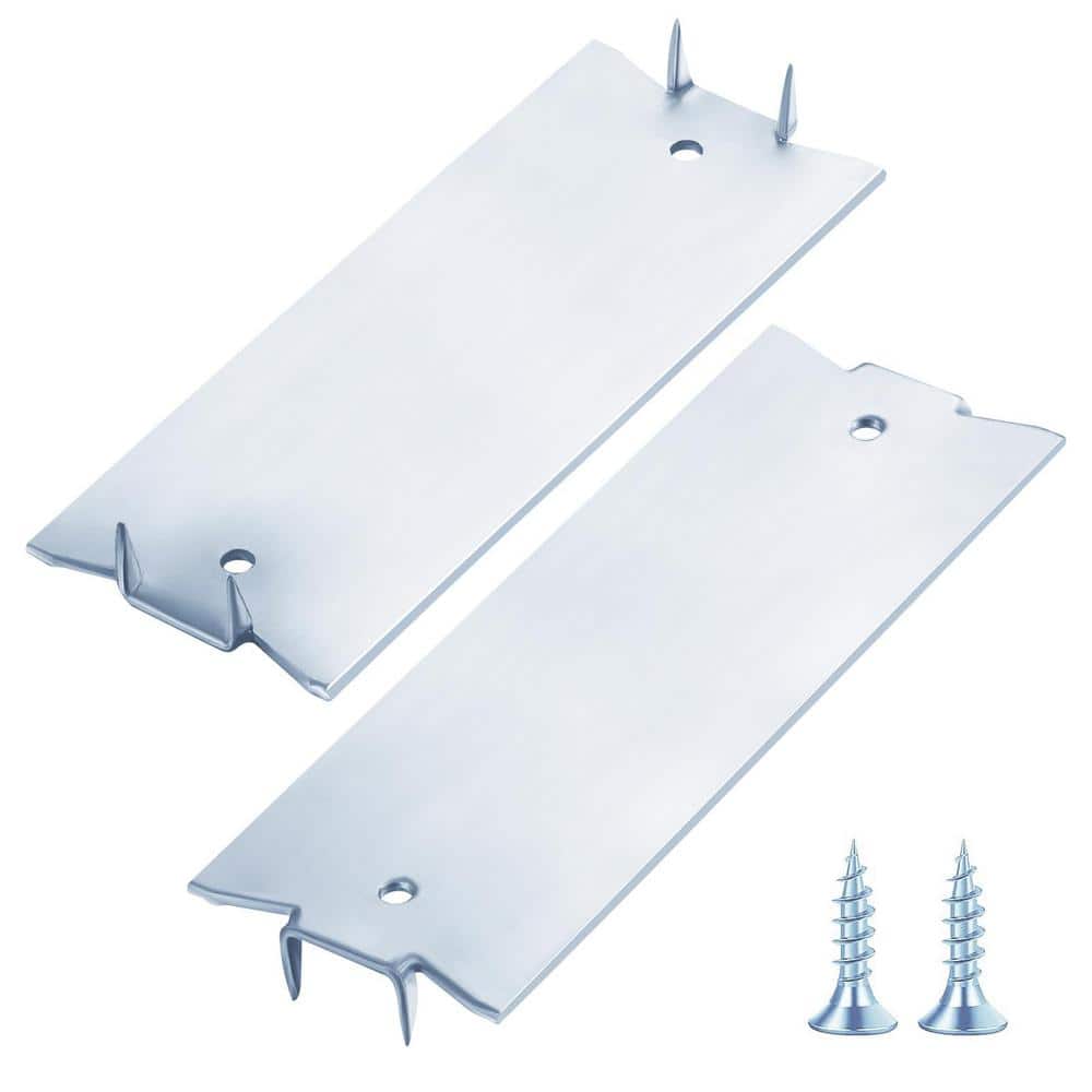 30-Pack 1.5 in. x 4 in. Zinc 16-Gauge Anti-Nail Protection Plate Shield, Na
