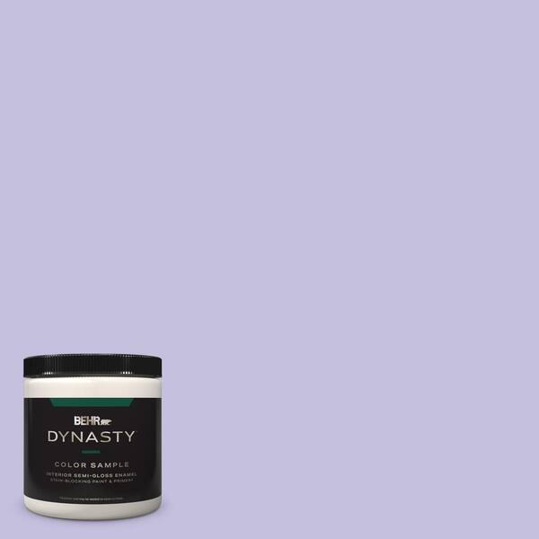 BEHR DYNASTY 8 oz. #630A-3 Weeping Wisteria Semi-Gloss Enamel Stain-Blocking Interior/Exterior Paint and Primer Sample