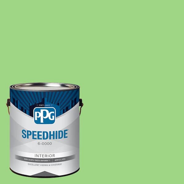 SPEEDHIDE 1 gal. PPG1224-6 Celery Sprig Satin Interior Paint