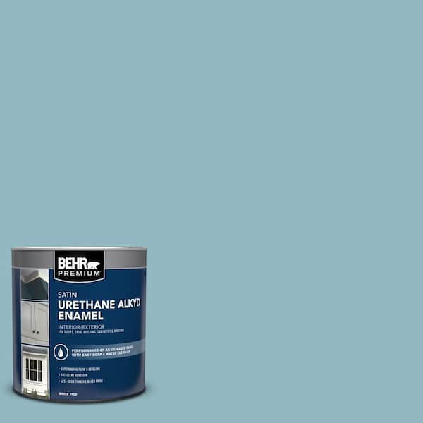 1 qt. #PPU13-09 Tahoe Blue Satin Enamel Urethane Alkyd Interior/Exterior Paint