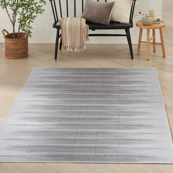 Vintage Home Grey 5 ft. x 7 ft. Abstract Contemporary Area Rug