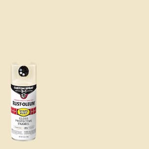 12 oz. Custom Spray 5-in-1 Gloss Antique White Spray Paint