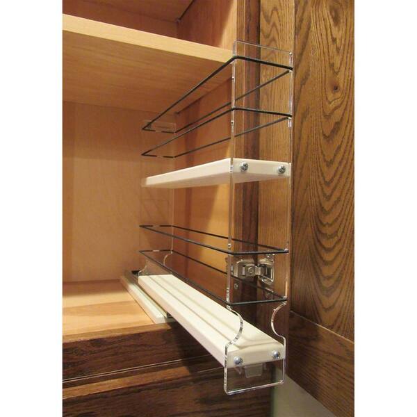 Carbon Steel Wall-mounted Storage Rack Kitchen Corner Gap Spices Shelf  Cabinet Under Sink Organizer Drawer