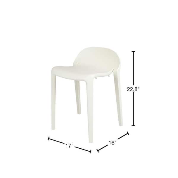 white short stools