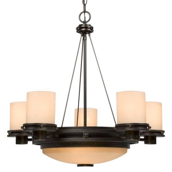 Filament Design Negron 7-Light Charcoal Black Incandescent Chandelier