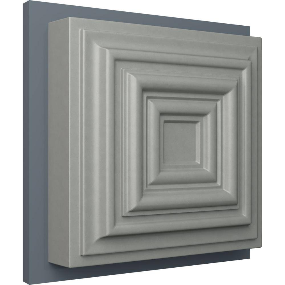 Leandros White Solid Urethane Decorative Rosette
