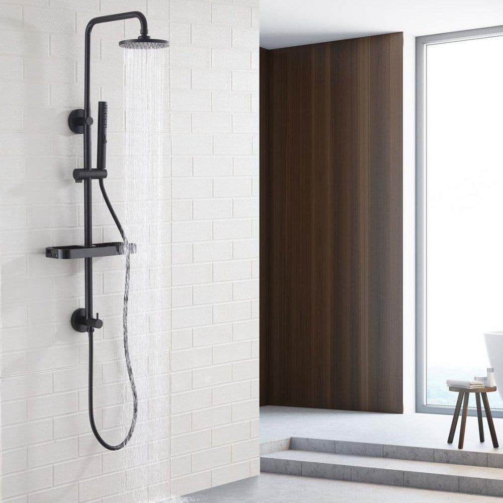 Single Handle 2-Spray Shower Faucet 1.8 GPM with Pressure Balance and High 