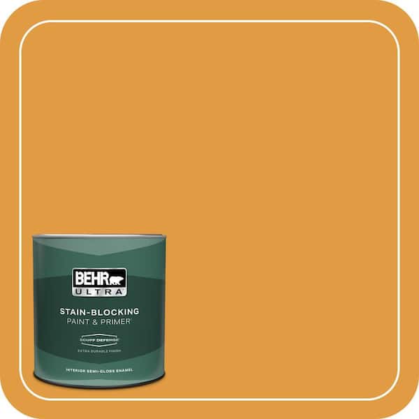 BEHR ULTRA 1 qt. #T18-05 Life Is Good Extra Durable Semi-Gloss Enamel Interior Paint & Primer