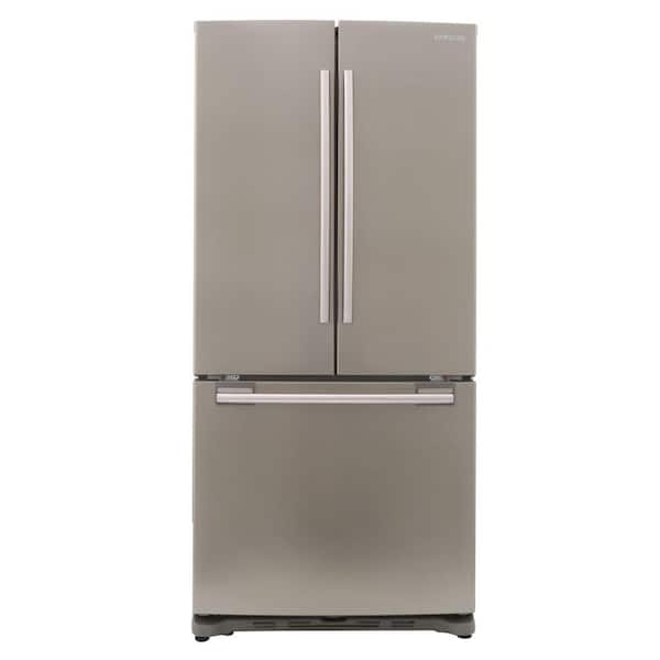 Samsung 33 in. W 17.5 cu. ft. French Door Refrigerator in Stainless Platinum, Counter Depth