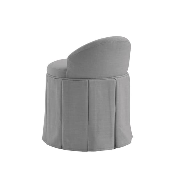 light grey vanity chair