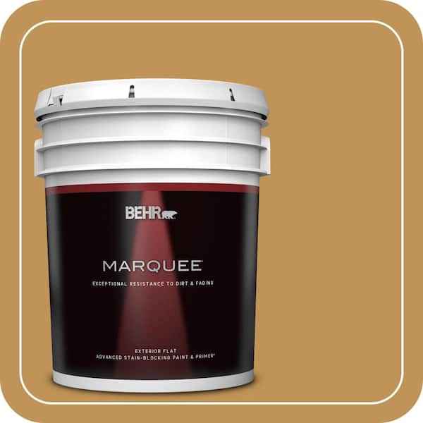 BEHR MARQUEE 5 gal. #T12-5 Lone Star Flat Exterior Paint & Primer
