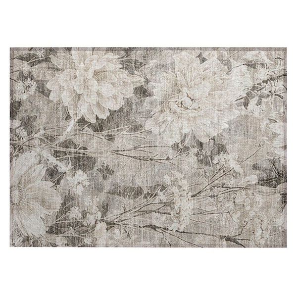 Chantille Machine Washable Indoor/Outdoor Abstract ACN2936 Taupe 2 ft. x 3 ft. Accent Rug