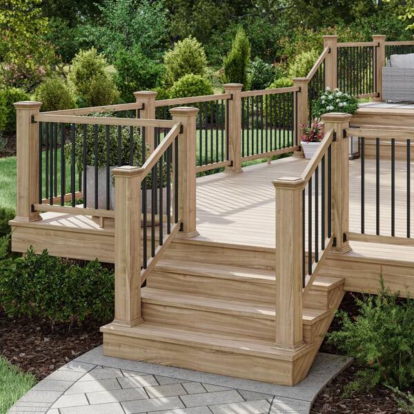 Deckorators 29 in. x .75 in. Satin Black Aluminum Square-Shaped Estate Baluster (10-Pack)