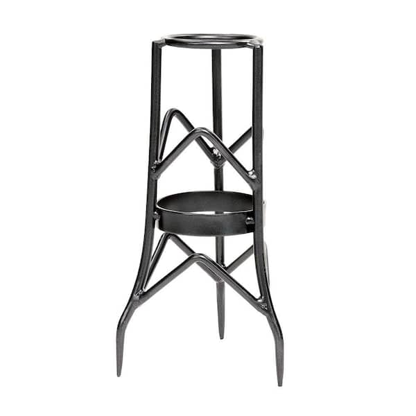 ACHLA DESIGNS Toad Stool Gazing Globe Ball Stand, Small, 12.5 in. Tall Graphite Powder Coat Finish