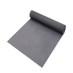 HD PVC100 sq. ft. / roll, 1.5mm Thickness + 0.15mm PE Film Gray Underlayment for LVT, SPC, Laminate, Floated Flooring