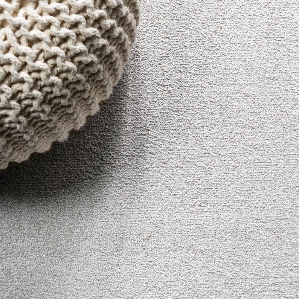 Ivory Low-Pile Synthetic Reversible Area Rug, 8 x 10