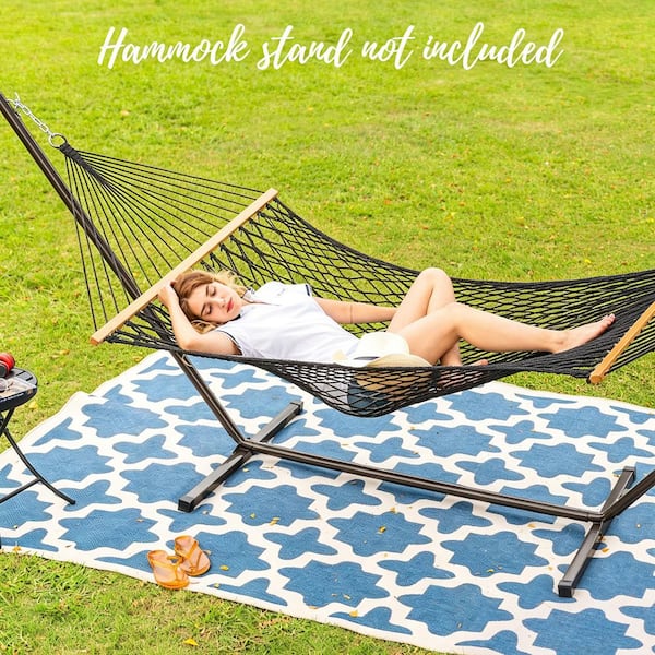 Lazy Daze Hammocks 130 x 60 in.Hand-Woven Cotton Rope Hammock