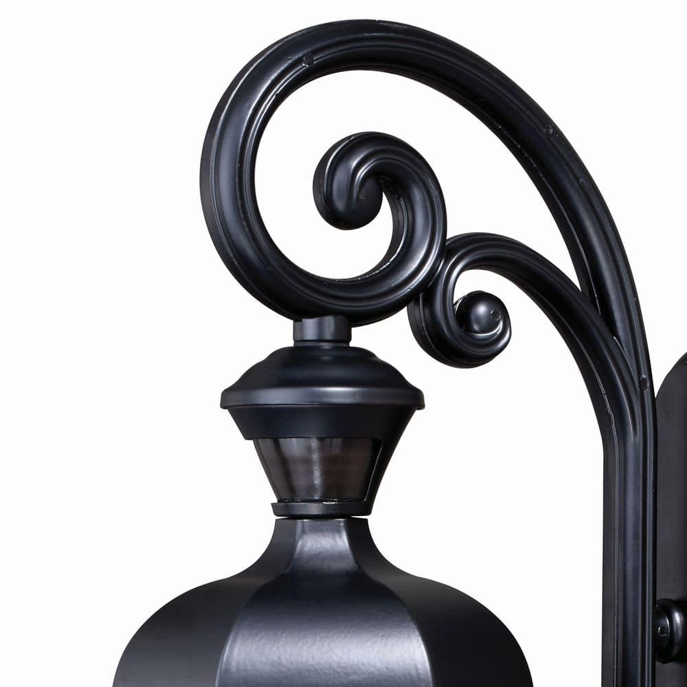 Aberdeen Black Aluminum Dimmable Outdoor Wall Light