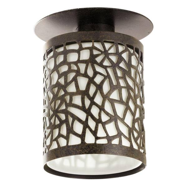 EGLO Almera 1-Light Antique Brown Flushmount Ceiling Pendant