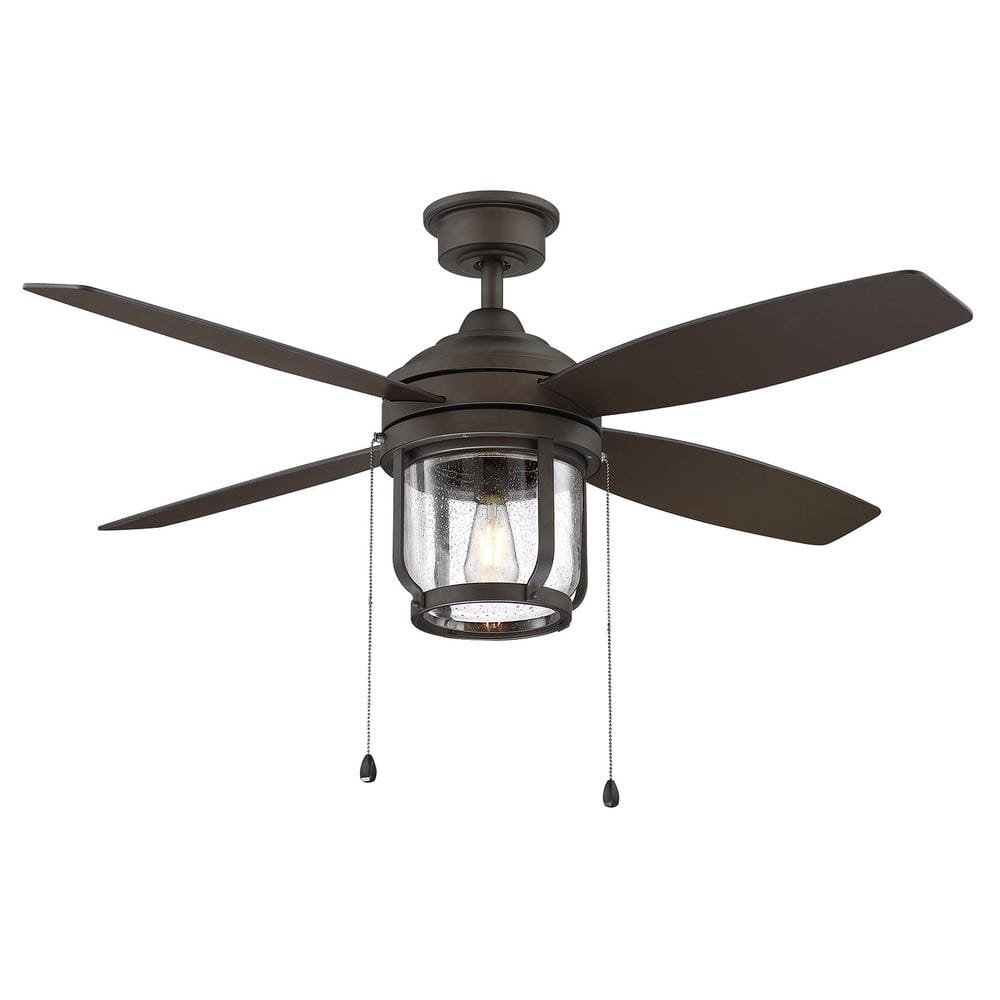 LED Outdoor Espresso Bronze Ceiling Fan Home Decorators Collection Berwick 52in 