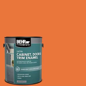 1 gal. #HDC-MD-27 Tart Orange Satin Enamel Interior/Exterior Cabinet, Door & Trim Paint