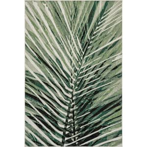 Kalene Green 8 ft. x 10 ft. Floral Indoor/Outdoor Area Rug