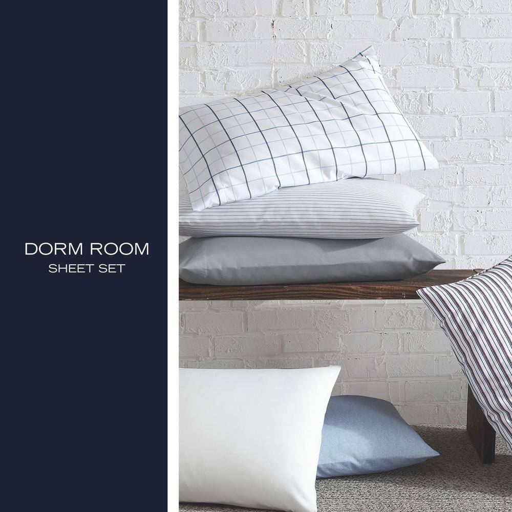 Heather Gray Twin XL Microfiber Deep Pocket Sheet Set