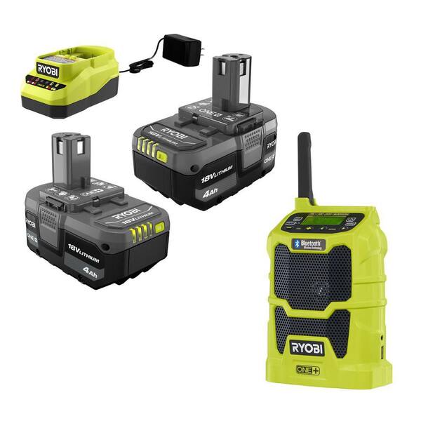 18-Volt Cordless Hybrid Jobsite Radio with Bluetooth Wireless Technology with 1.5 Ah Lithium-Ion Battery